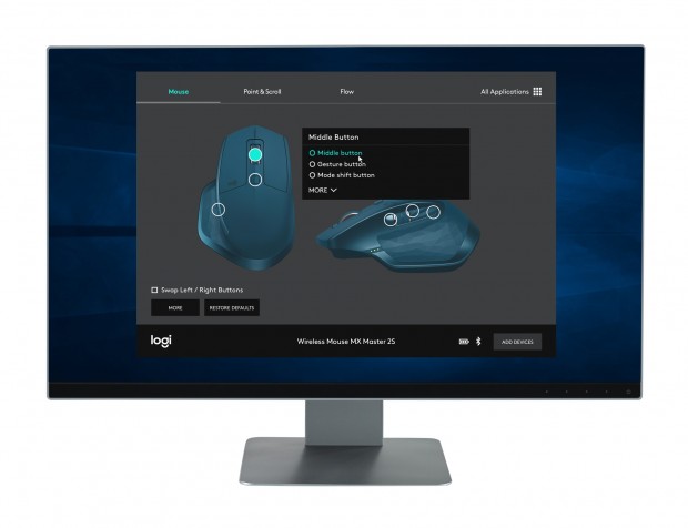 Die Logitech-Software Options bietet viele Konfigurationsmöglichkeiten, ist aber nicht unbedingt nötig. (Bild: Logitech)